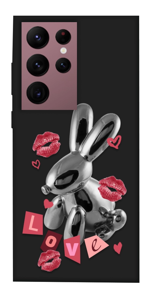 Чехол Metal bunny для Galaxy S22 Ultra