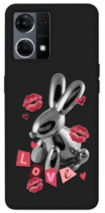 Чохол Metal bunny для Oppo Reno 7 4G