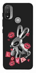 Чохол Metal bunny для Motorola Moto E20