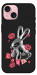 Чехол Metal bunny для iPhone 15