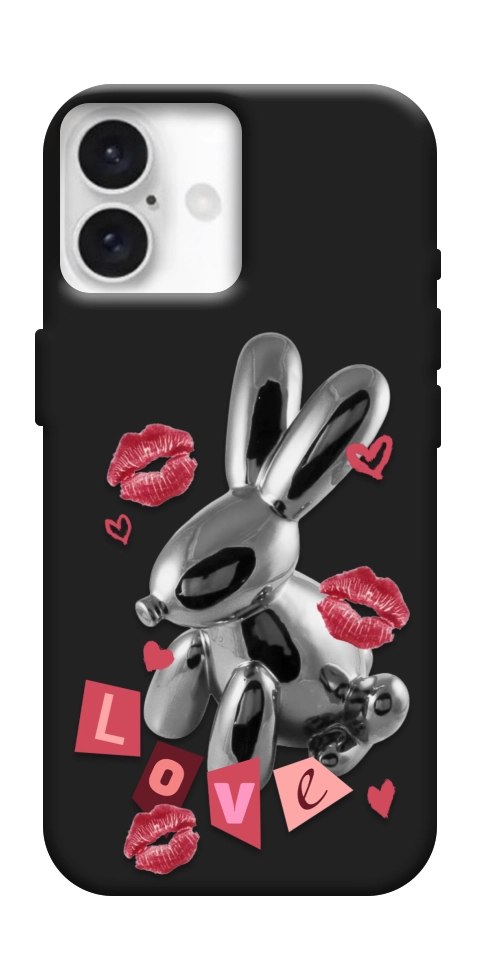 Чехол Metal bunny для iPhone 16 Plus
