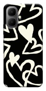 Чехол Black and white hearts для Infinix Smart 10