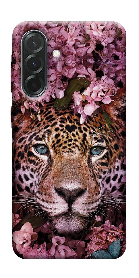 Чехол Леопард в цветах для Galaxy A37 5G