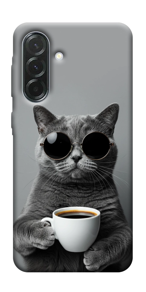Чохол Grey cat coffee для Galaxy A57 5G