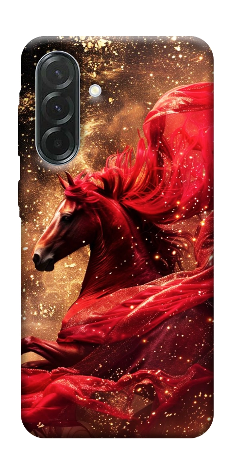 Чехол Red sparkles Horse для Galaxy A37 5G