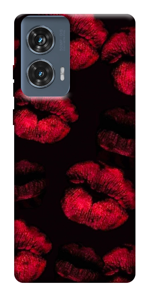 Чехол Kisses on black для Motorola Edge 50 Fusion