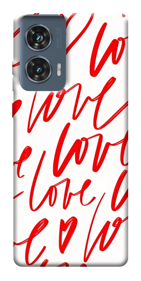 Чехол Love handwriting для Motorola Edge 50 Fusion