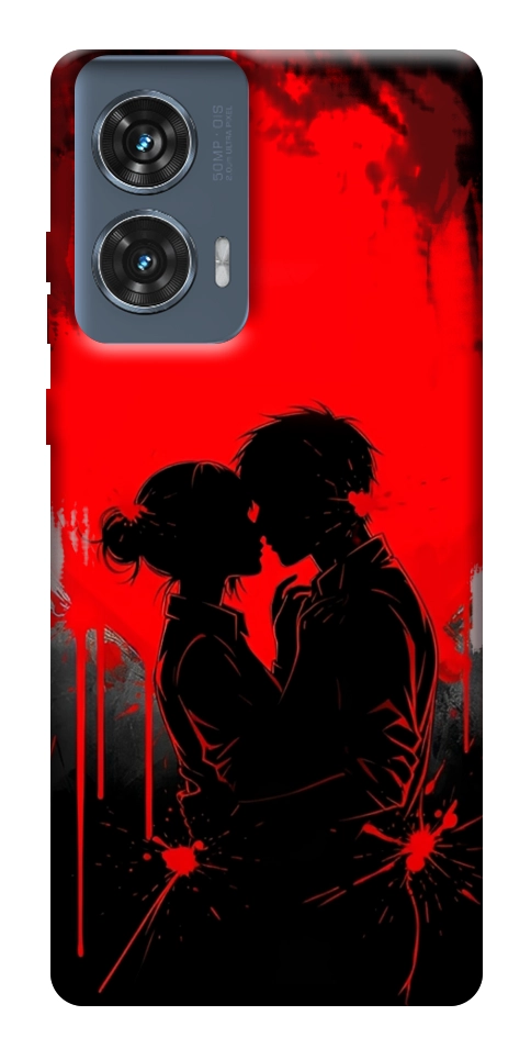 Чехол Silhouette couple для Motorola Edge 50 Fusion