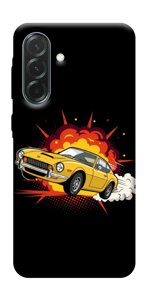 Чехол Retro comics car black для Galaxy A37 5G