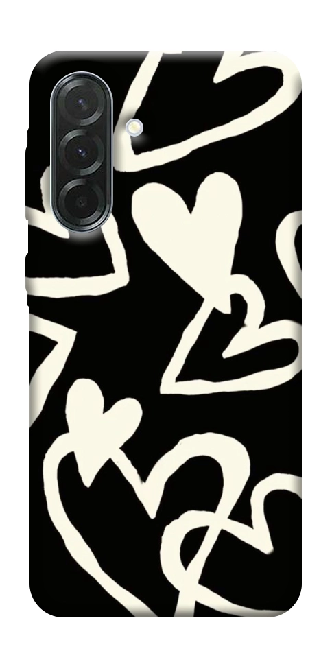 Чехол Black and white hearts для Galaxy A57 5G