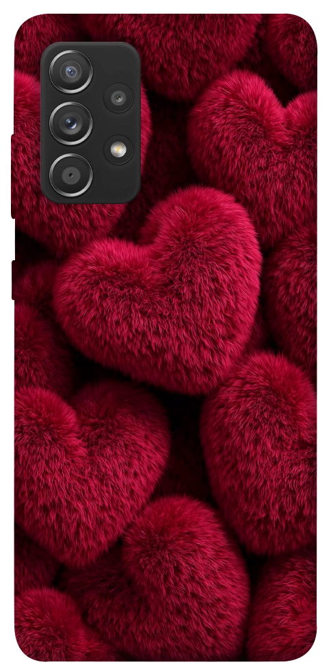 Чехол Fluffy hearts для Galaxy A72 5G