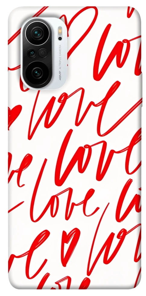 Чехол Love handwriting для Xiaomi Redmi K40 Pro+