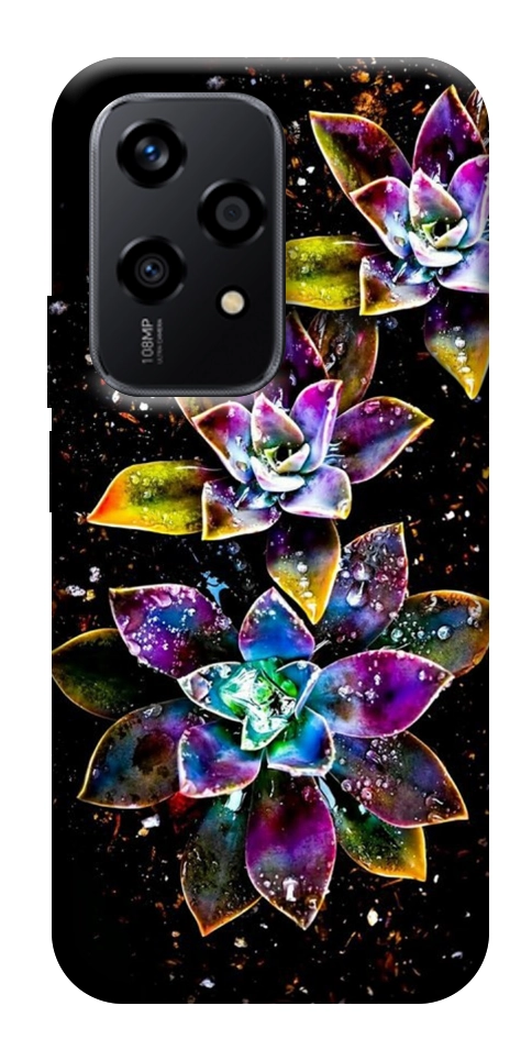 Чехол Flowers on black для Huawei Honor 200 Lite