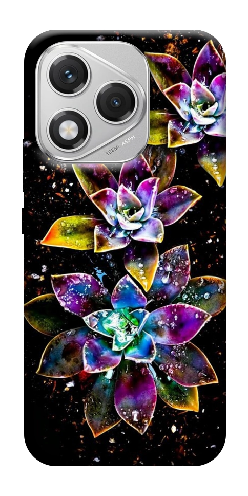 Чохол Flowers on black для Huawei Honor 400 Lite