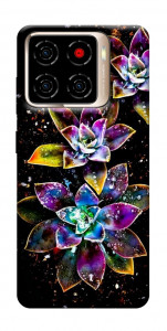 Чехол Flowers on black для ZTE Blade A56