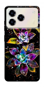 Чехол Flowers on black для ZTE Blade A76 4G