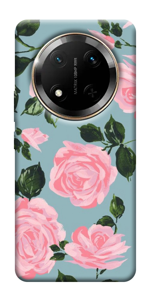 Чохол Рожевий принт для Huawei Honor X9c