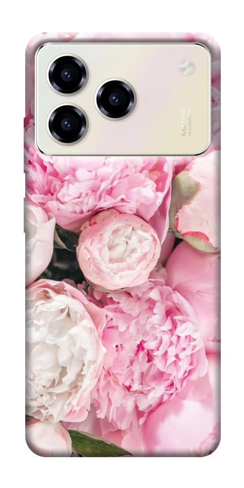 Чехол Pink peonies для ZTE Blade A76 4G