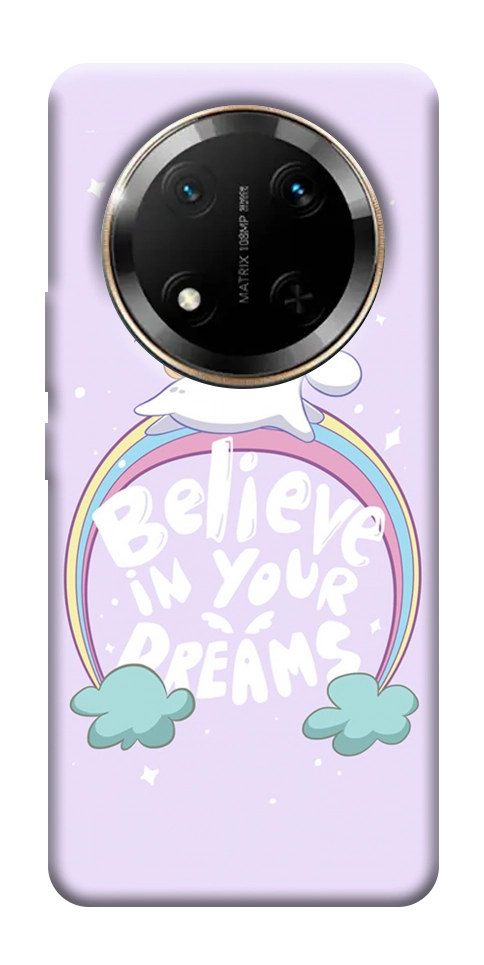 Чехол Believe in your dreams unicorn для Huawei Honor X9c