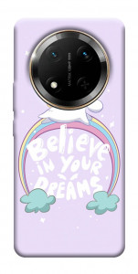 Чехол Believe in your dreams unicorn для Huawei Honor X9c