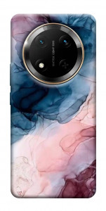 Чехол Розово-голубые разводы для Huawei Honor X9c