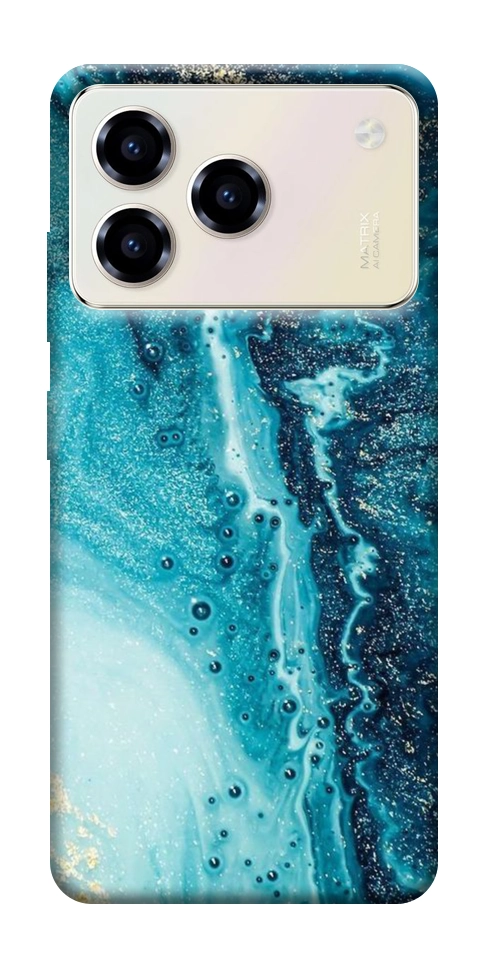Чехол Голубая краска для ZTE Blade A76 4G