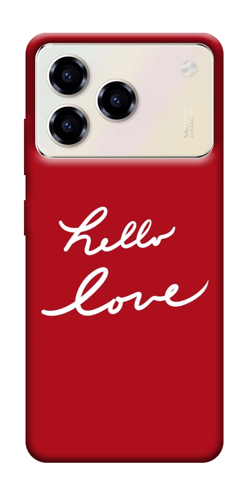 Чехол Hello love для ZTE Blade A76 4G