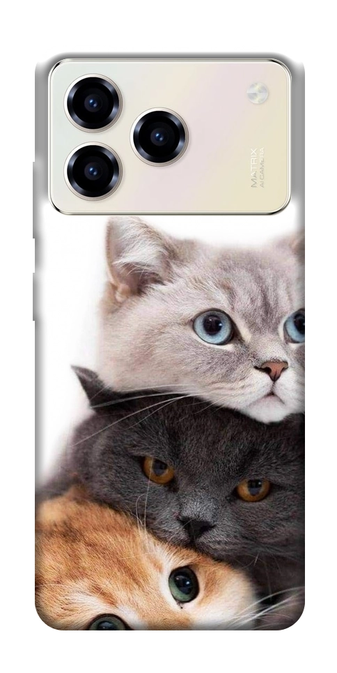Чохол Три коти для ZTE Blade A76 4G