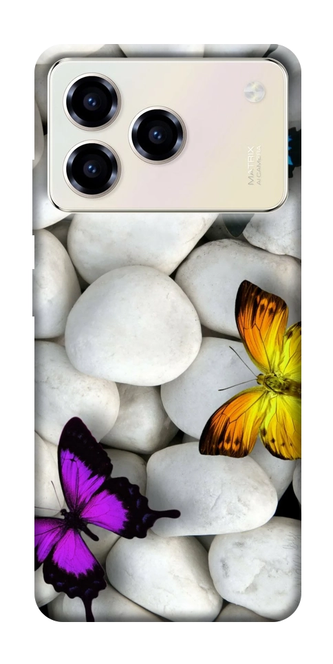 Чехол Butterflies для ZTE Blade A76 4G