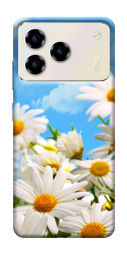 Чехол Ромашковое поле для ZTE Blade A76 4G