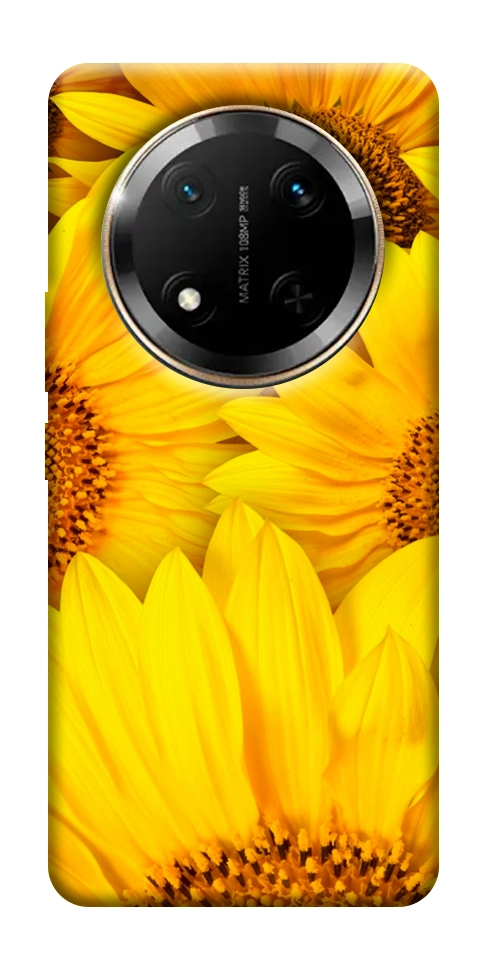 Чехол Букет подсолнухов для Huawei Honor X9c