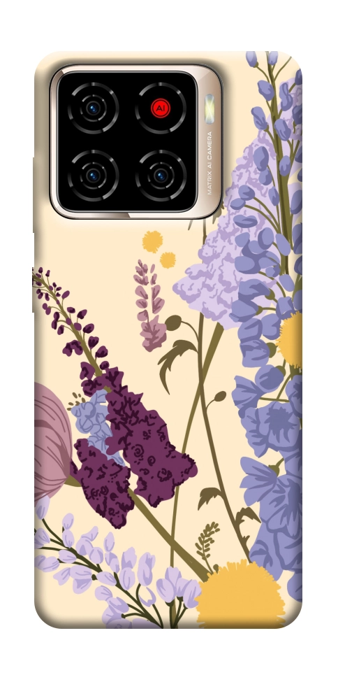Чехол Flowers art для ZTE Blade A56