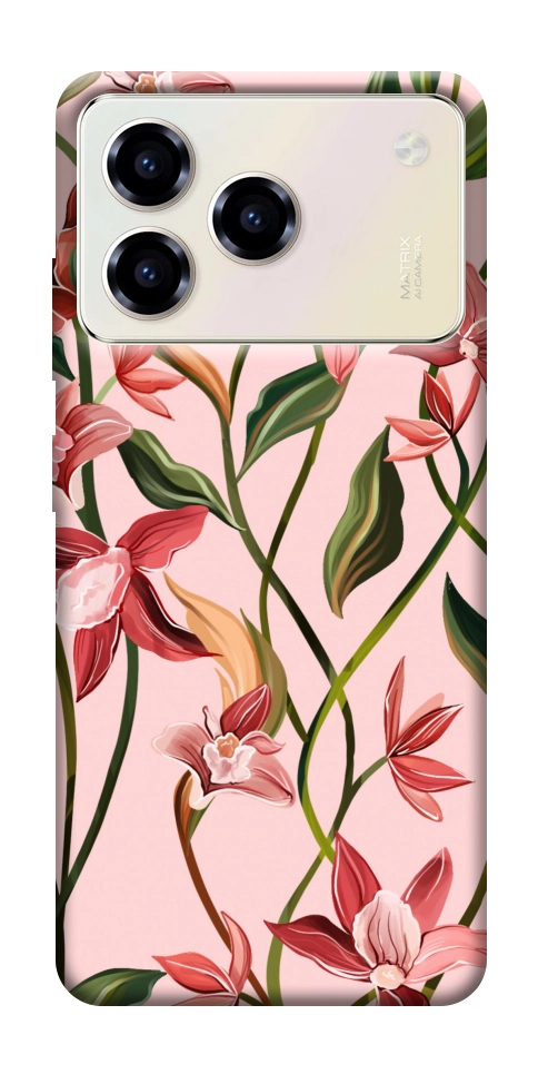 Чехол Floral motifs для ZTE Blade A76 4G