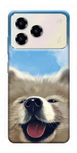 Чехол Samoyed husky для ZTE Blade A76 4G