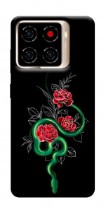 Чохол Snake in flowers для ZTE Blade A56