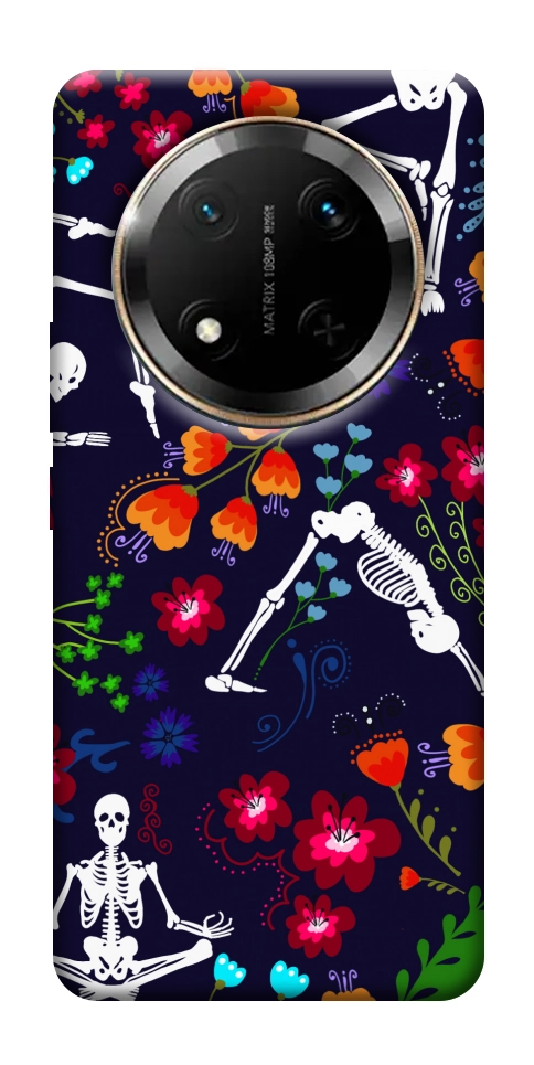 Чехол Yoga skeletons для Huawei Honor X9c