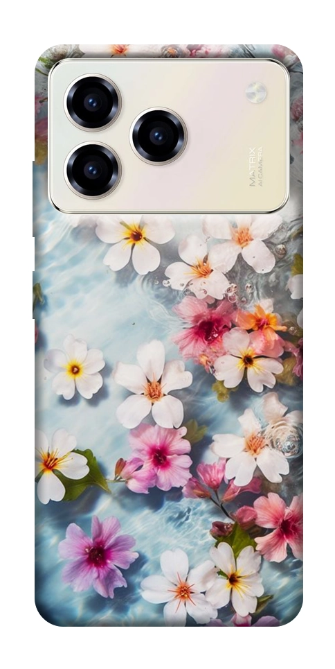 Чехол Floating flowers для ZTE Blade A76 4G