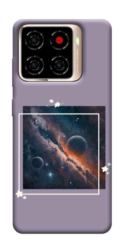 Чехол Космос в квадрате для ZTE Blade A56