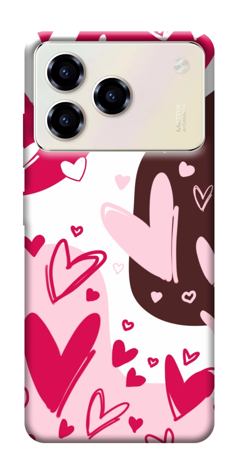 Чехол Hearts mood для ZTE Blade A76 4G