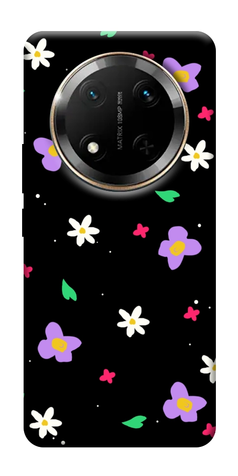 Чехол Цветы и лепестки для Huawei Honor X9c