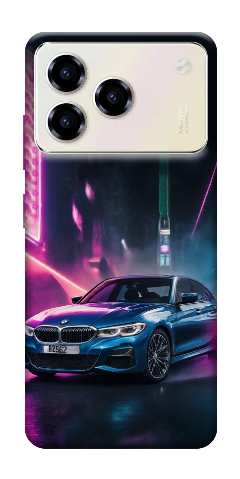 Чехол Неоновое BMW для ZTE Blade A76 4G