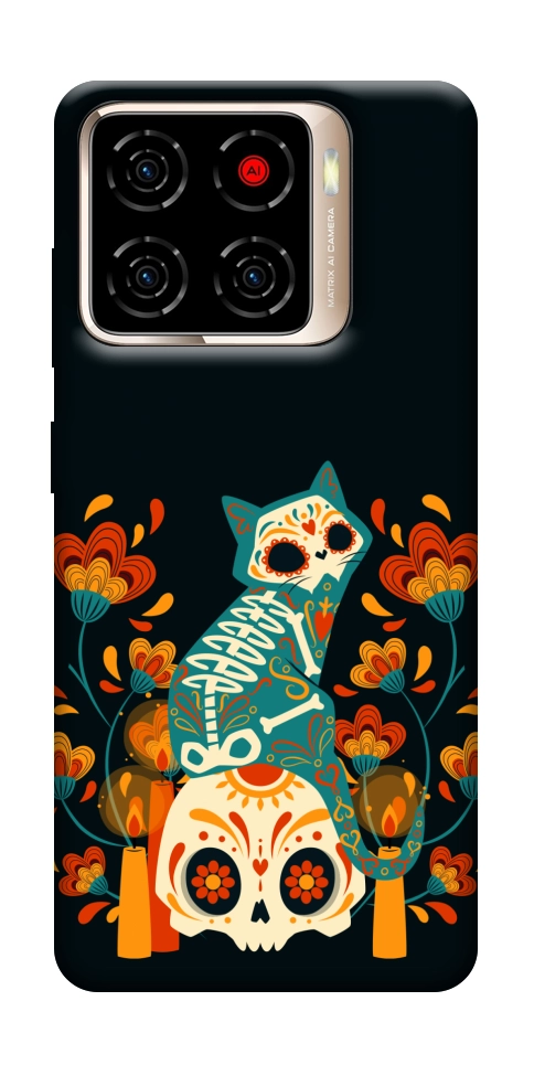 Чохол Bones and Blooms для ZTE Blade A56