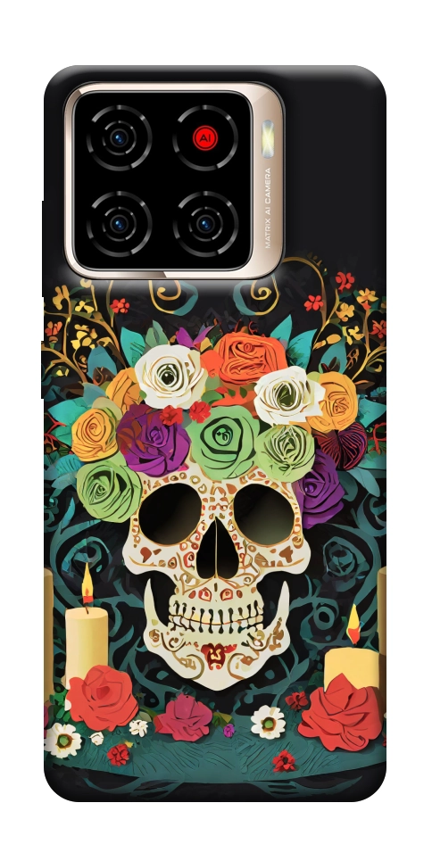 Чехол Skull of celebration для ZTE Blade A56
