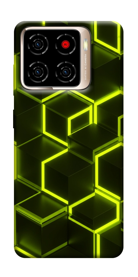 Чехол Neon hexagon для ZTE Blade A56