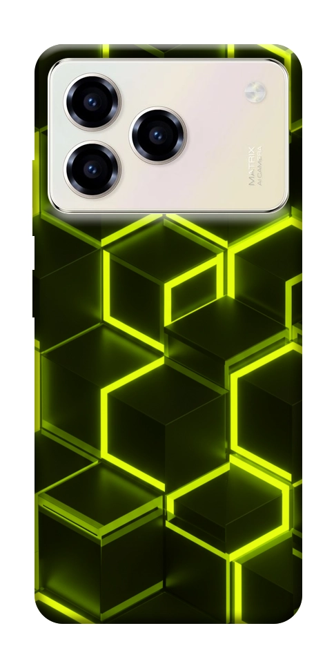 Чехол Neon hexagon для ZTE Blade A76 4G