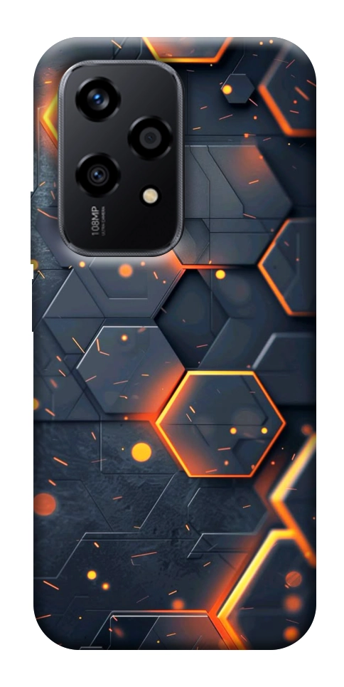 Чехол Burning hex pattern для Huawei Honor 200 Lite