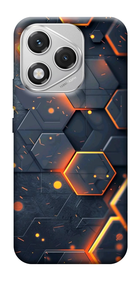 Чехол Burning hex pattern для Huawei Honor 400 Lite