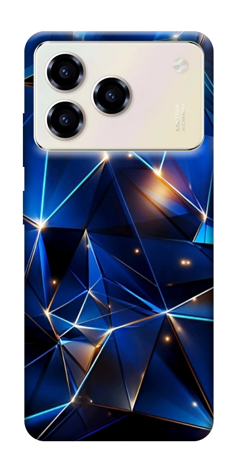 Чехол Abstract purple pattern для ZTE Blade A76 4G