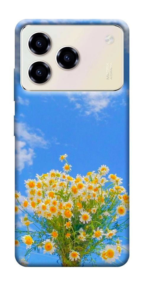 Чехол Sky flowers для ZTE Blade A76 4G