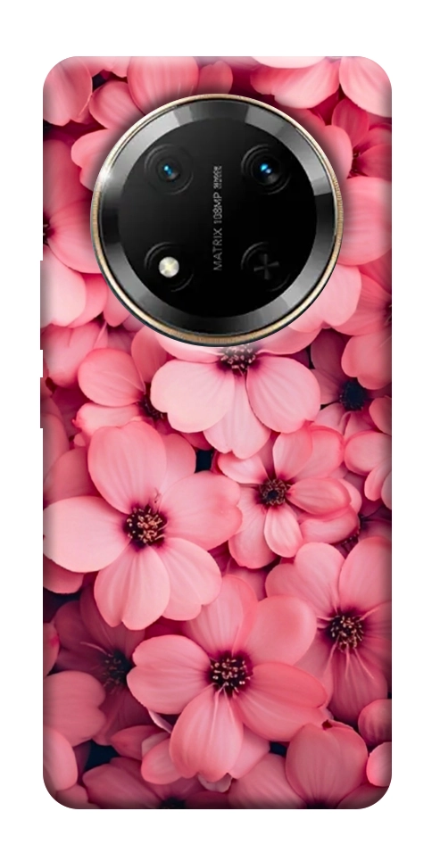 Чехол Pink flowers для Huawei Honor X9c